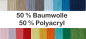 Mobile Preview: Wunsch Wickelung - 50 % Baumwolle/50 % Polyacryl